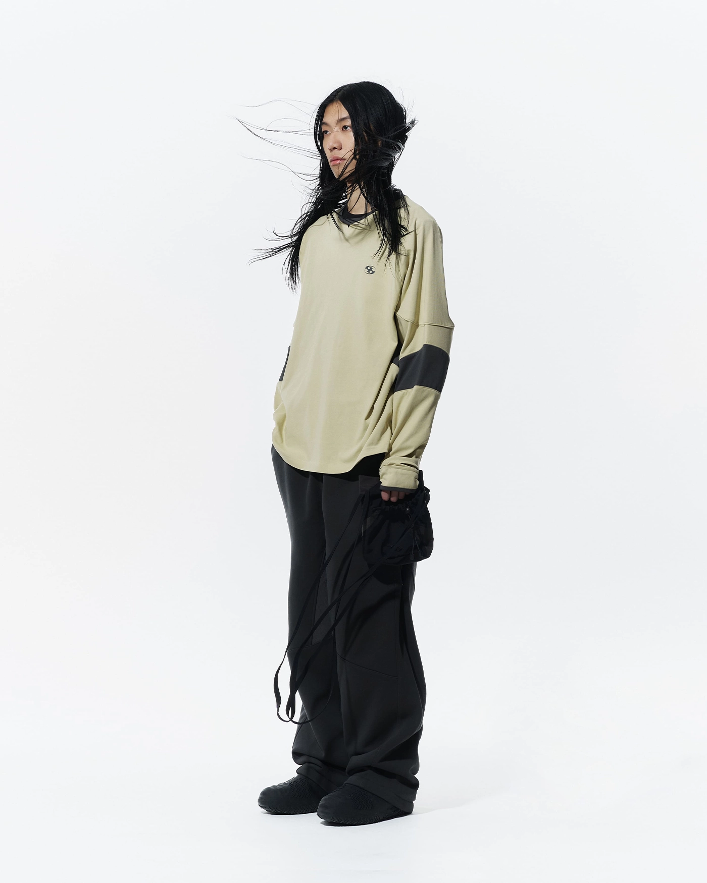 ★送料・関税込★San San Gear★PIPING BLOCK LONG SLEEVES★ PIPING BLOCK LONG SLEEVES [CHARCOAL] - SAN SAN GEAR